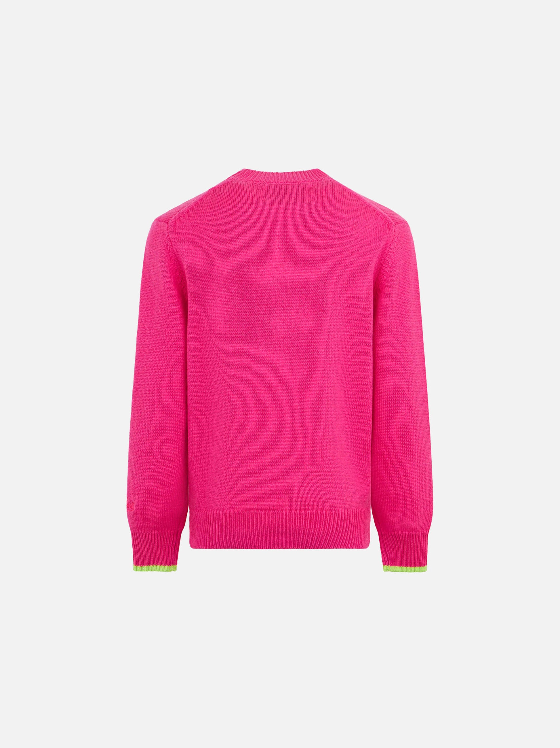 Girl crewneck sweater with Too Cool for School print - MC2 Saint Barth