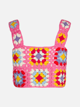 Girl crochet top - MC2 Saint Barth