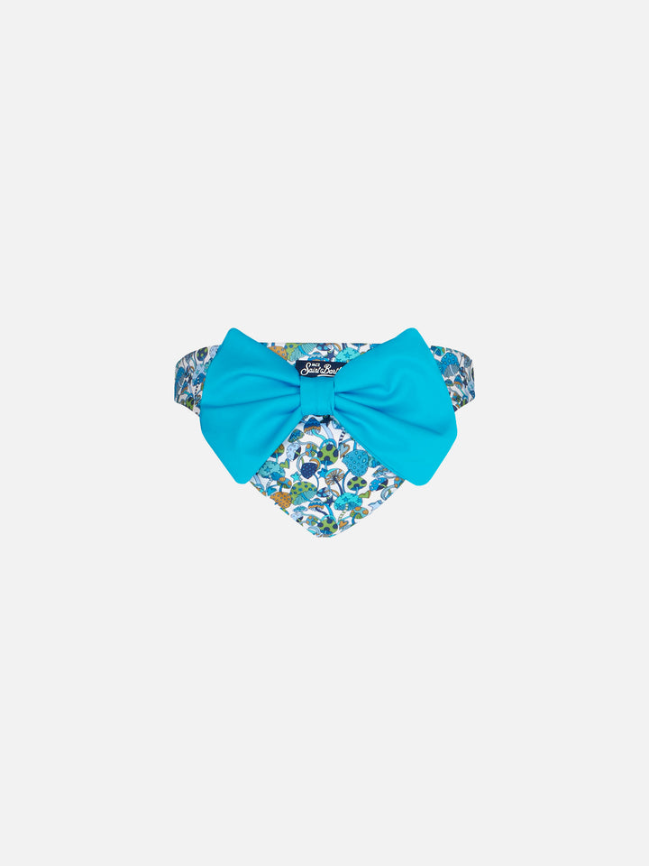 Girl swim briefs with mushroom print | Made with Liberty fabric - MC2 Saint Barth