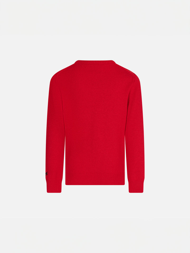 Red sweater Christmas Snoopy for girl | PEANUTS™ SPECIAL EDITION - MC2 Saint Barth