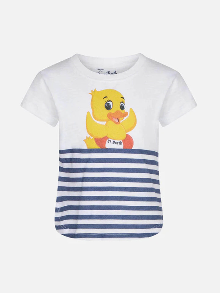 Girl t-shirt with ducky print - MC2 Saint Barth