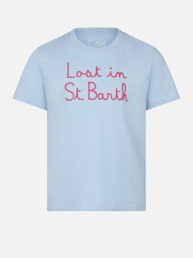 Girl t-shirt with Lost in St Barth embroidery - MC2 Saint Barth
