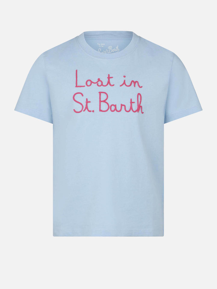 Girl t-shirt with Lost in St Barth embroidery - MC2 Saint Barth