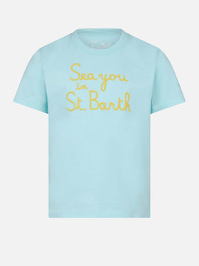 Girl t-shirt with Sea you in St. Barth embroidery - MC2 Saint Barth