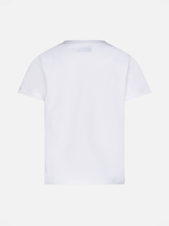 Girl t-shirt with I love St. Barth embroidery - MC2 Saint Barth
