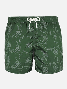 Green embroidered swim shorts - MC2 Saint Barth