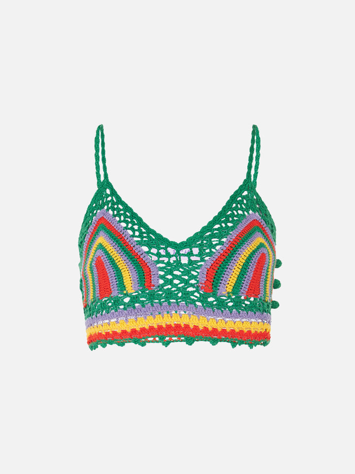 Multicolor crochet top - MC2 Saint Barth