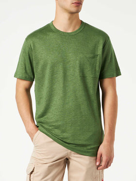 Man linen jersey t-shirt - MC2 Saint Barth