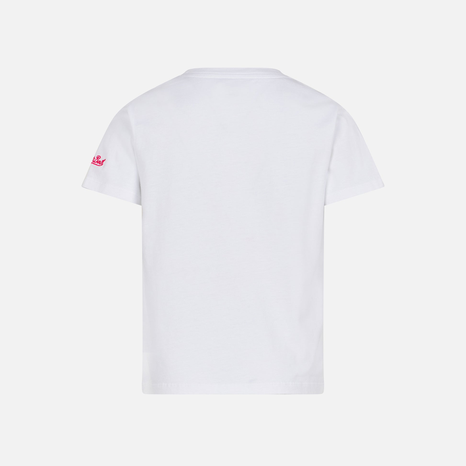 Girl cotton t-shirt with Saint Barth print - MC2 Saint Barth