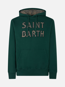 Man green hoodie with Saint Barth patch - MC2 Saint Barth