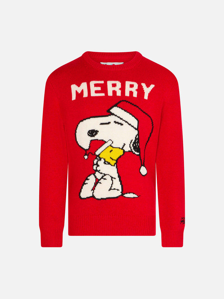 Girl crewneck sweater with Snoopy print | SNOOPY PEANUTS™ SPECIAL EDITION - MC2 Saint Barth