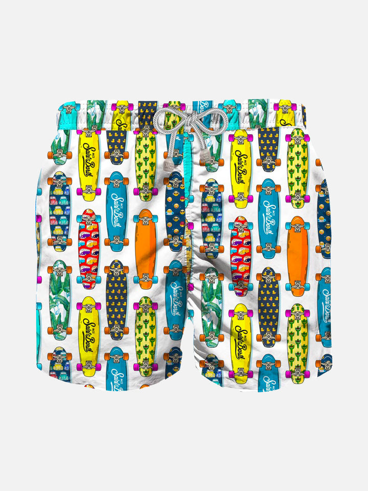 Boy swim shorts with skateboard print - MC2 Saint Barth