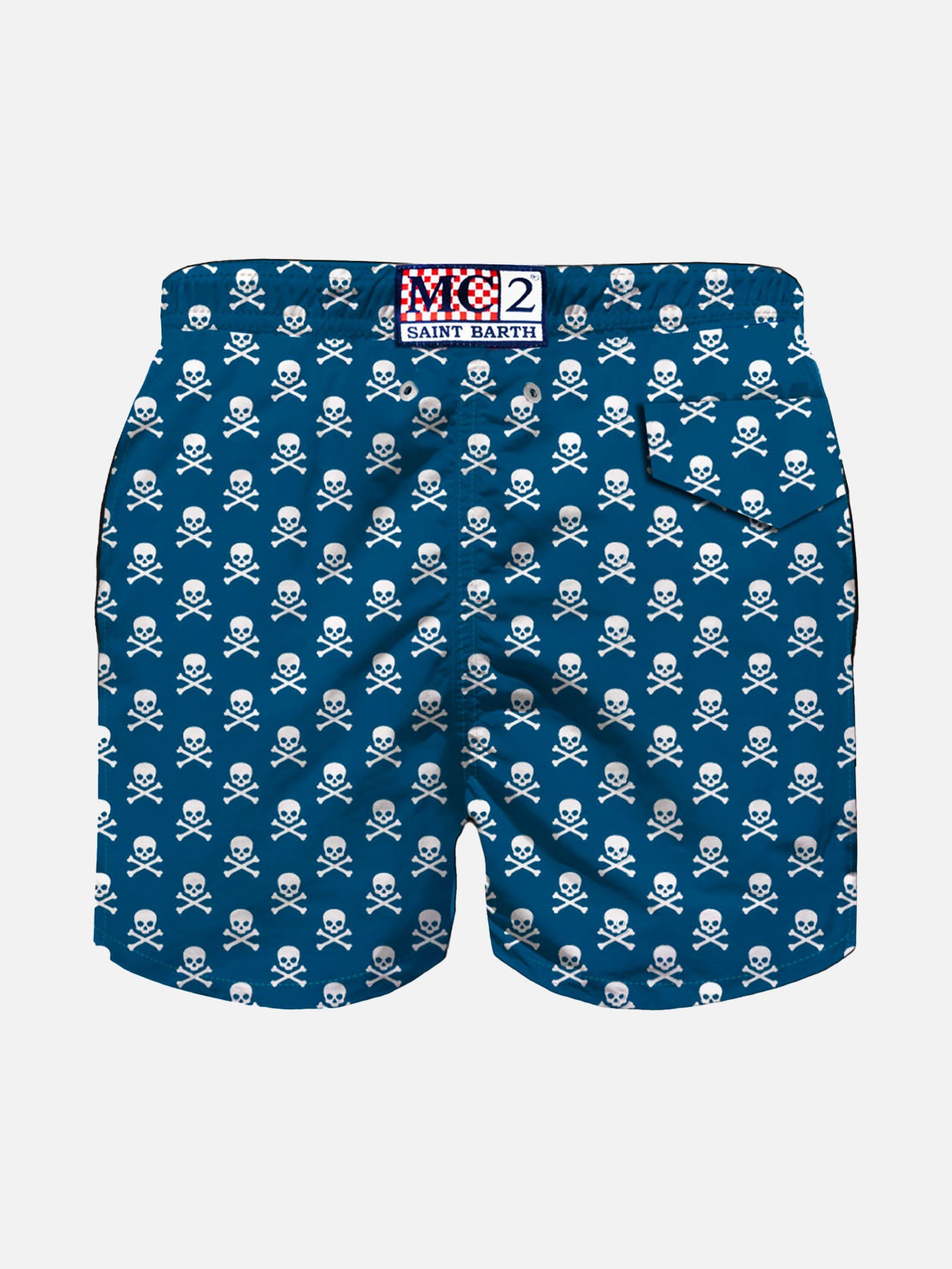 Pirates print light fabric boy swim shorts - MC2 Saint Barth