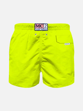 Boy fluo yellow swim shorts | PANTONE® SPECIAL EDITION - MC2 Saint Barth