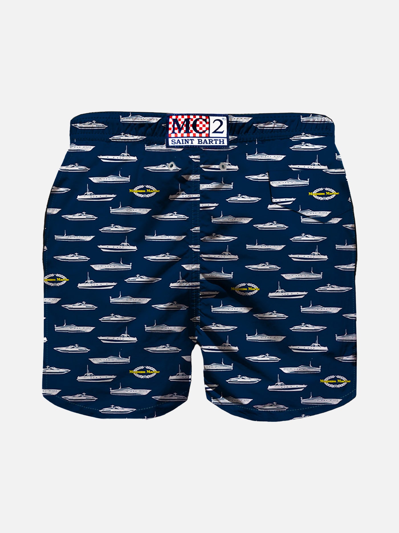 Boy swim shorts with Magnum Marine print | MAGNUM MARINE© SPECIAL EDITION - MC2 Saint Barth