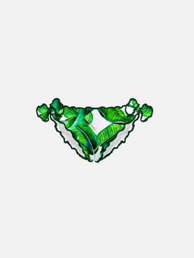Girl swim briefs with tropical print - MC2 Saint Barth