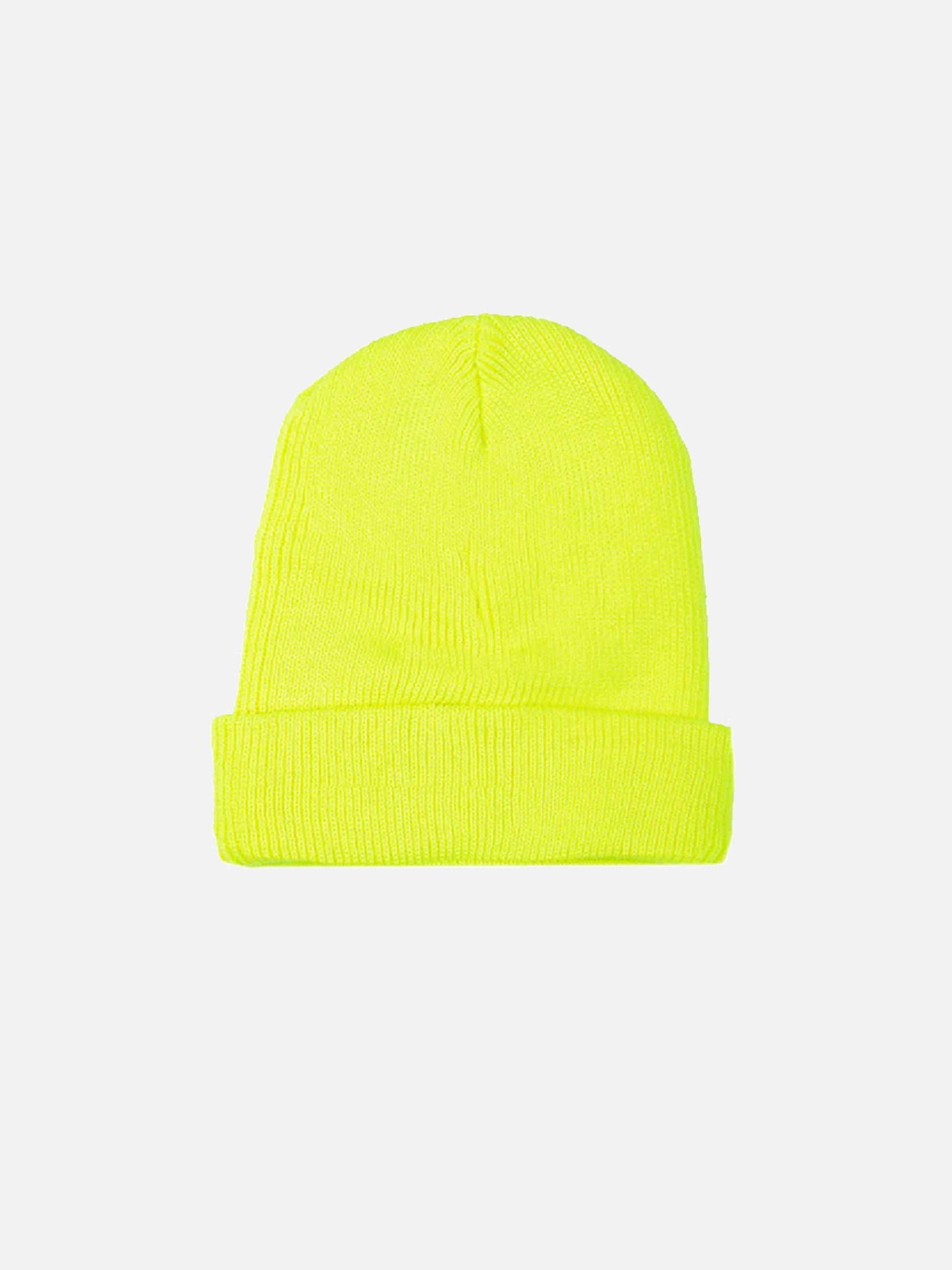 Knit fluo yellow beanie - MC2 Saint Barth