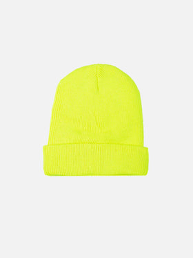 Knit fluo yellow beanie - MC2 Saint Barth