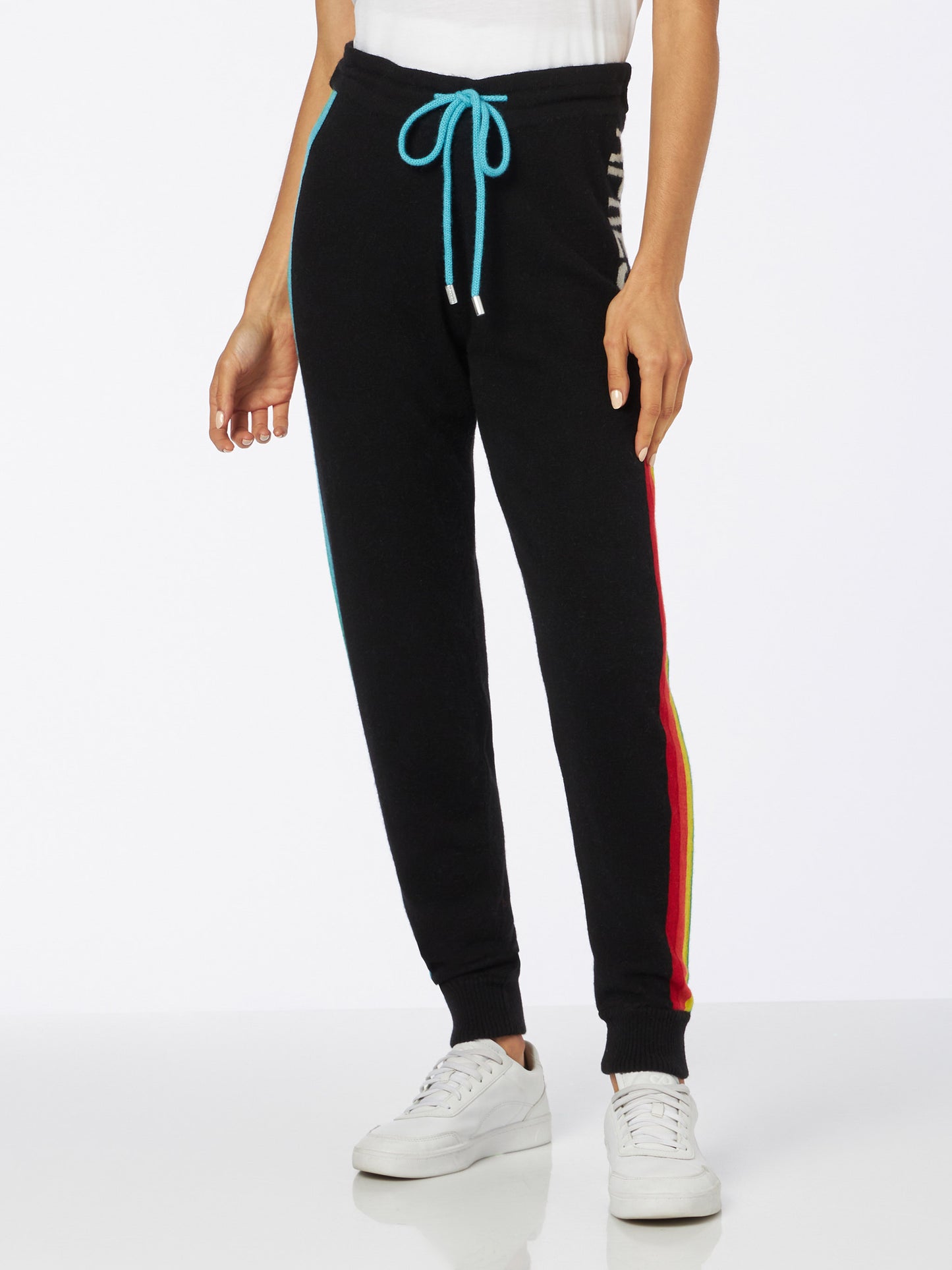 Knitted sweatpants with rainbow intarsia - MC2 Saint Barth