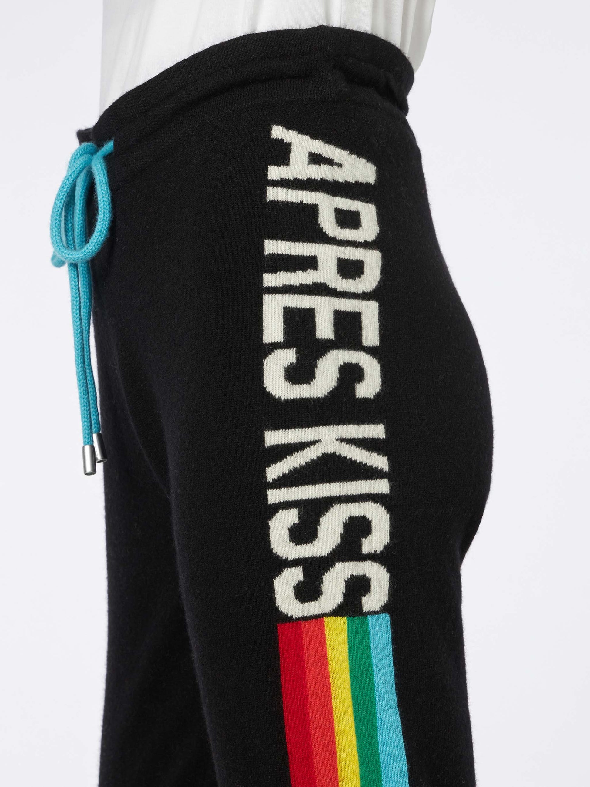 Knitted sweatpants with rainbow intarsia - MC2 Saint Barth
