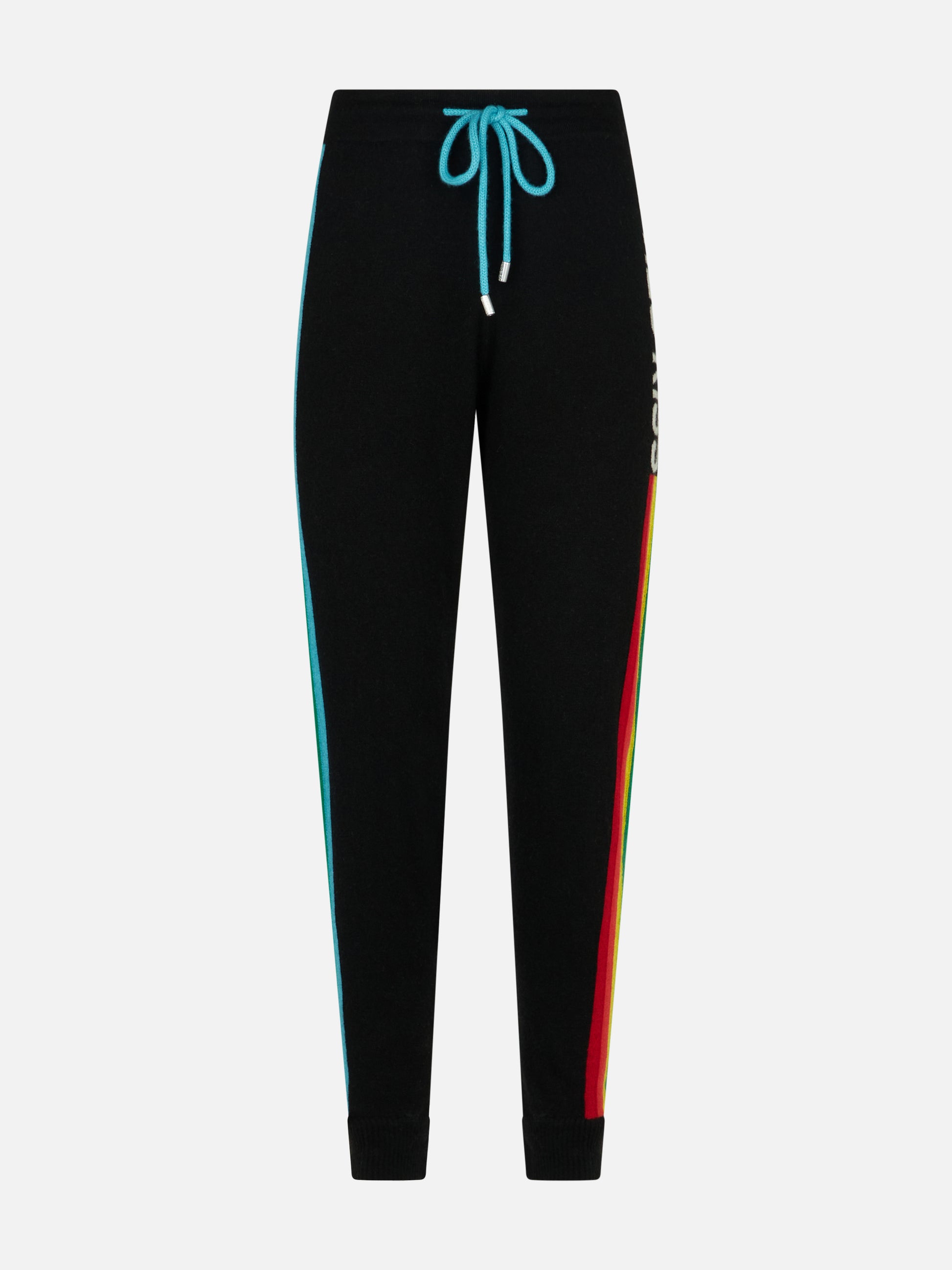 Knitted sweatpants with rainbow intarsia - MC2 Saint Barth