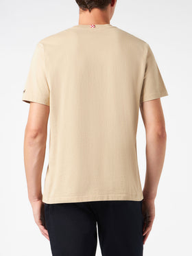 Man heavy cotton t-shirt with Latin Rover print - MC2 Saint Barth