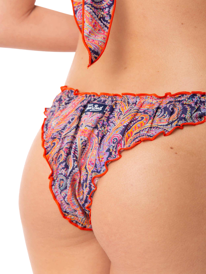 Woman bandeau bikini with Liberty print | Made with Liberty fabric - MC2 Saint Barth