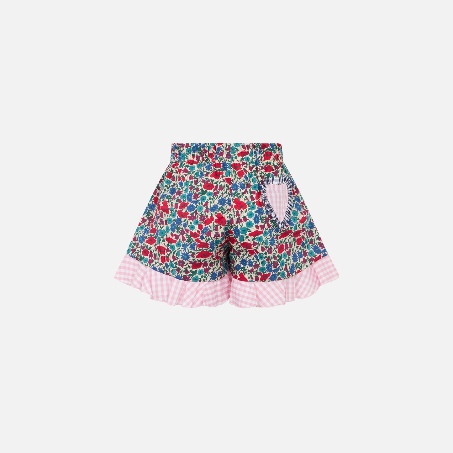 Girl cotton ruffled shorts | Made with Liberty fabric - MC2 Saint Barth