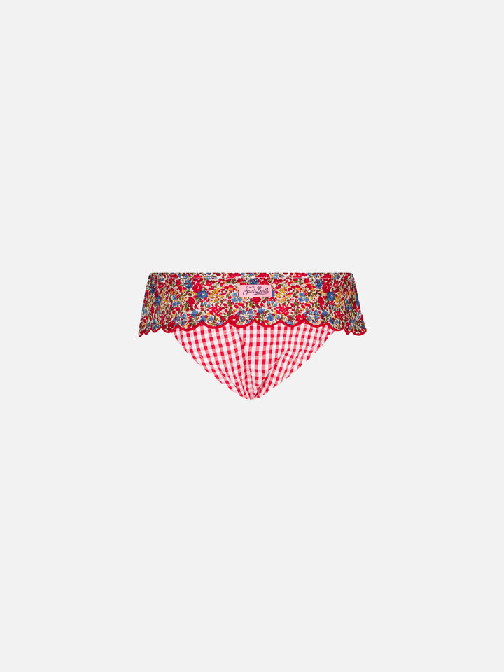 Girl swim briefs with Liberty print | Made with Liberty fabrics - MC2 Saint Barth