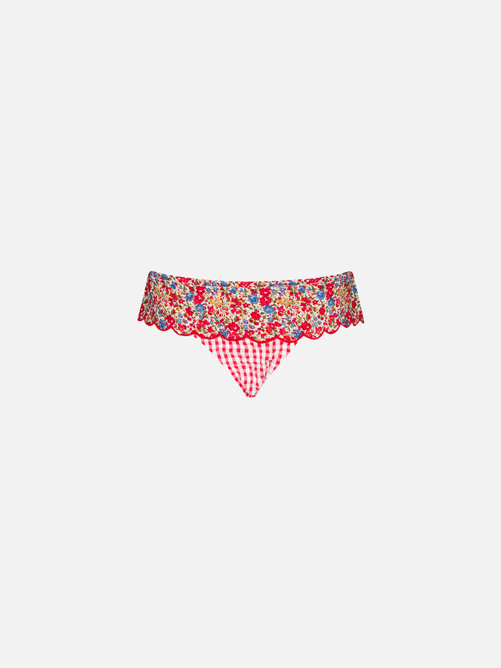 Girl swim briefs with Liberty print | Made with Liberty fabrics - MC2 Saint Barth
