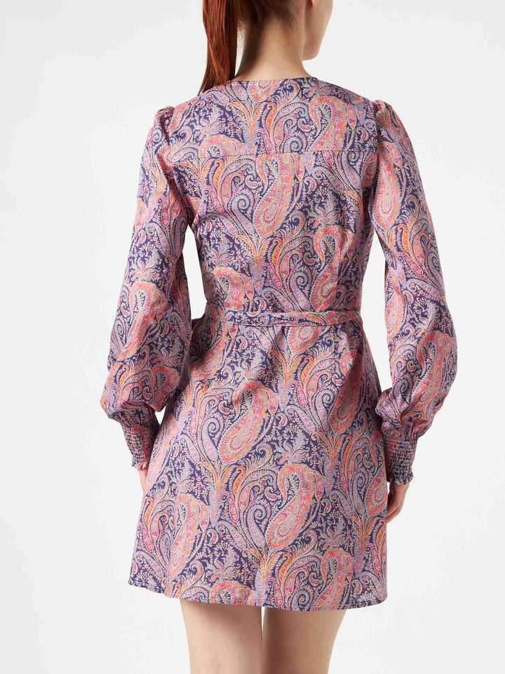 Cotton short dress Brilly with Liberty print | Made with Liberty fabric - MC2 Saint Barth