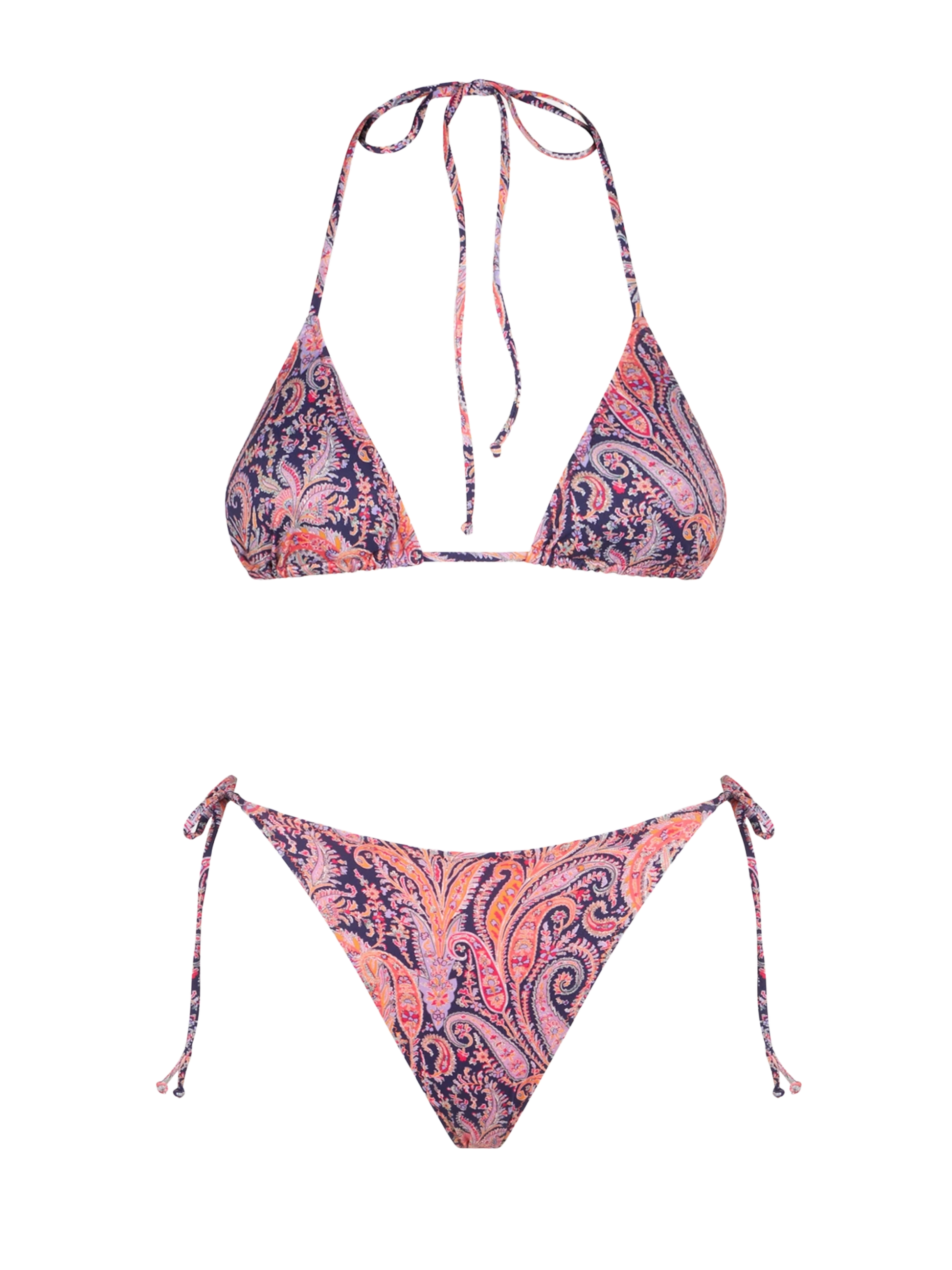 Woman triangle bikini with Liberty flower print | Made with Liberty fabrics - MC2 Saint Barth