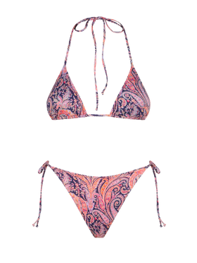 Woman triangle bikini with Liberty flower print | Made with Liberty fabrics - MC2 Saint Barth