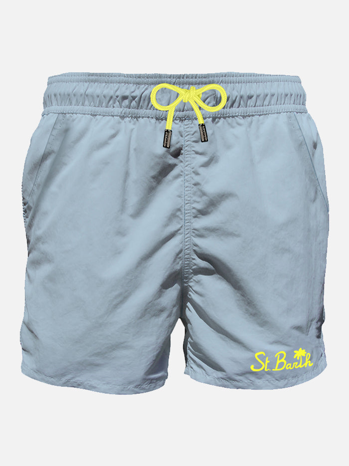 Light-blue man swim shorts with pocket - MC2 Saint Barth