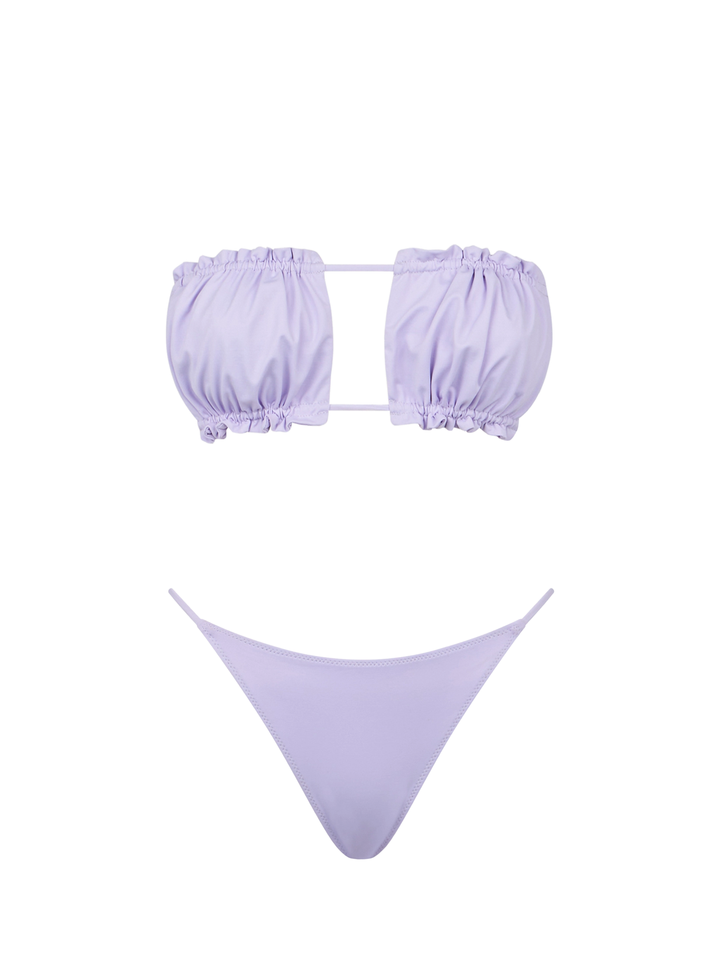 Woman lilac bandeau bikini - MC2 Saint Barth