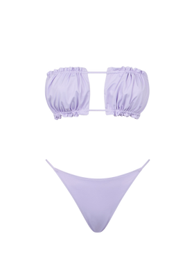 Woman lilac bandeau bikini - MC2 Saint Barth