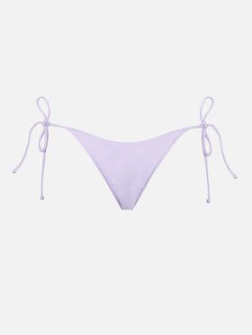 Woman lilac swim briefs with side laces - MC2 Saint Barth