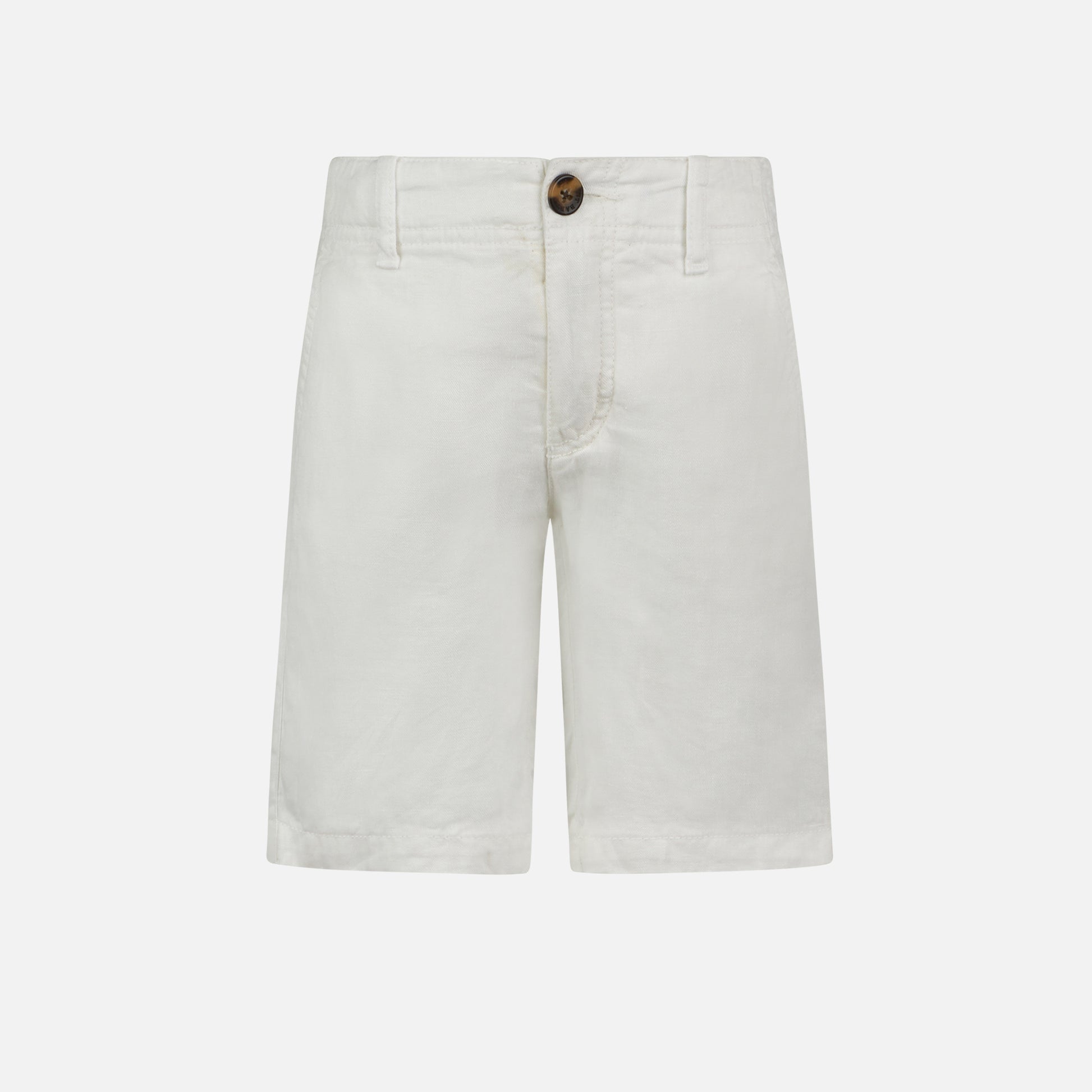 Boy white linen bermuda - MC2 Saint Barth
