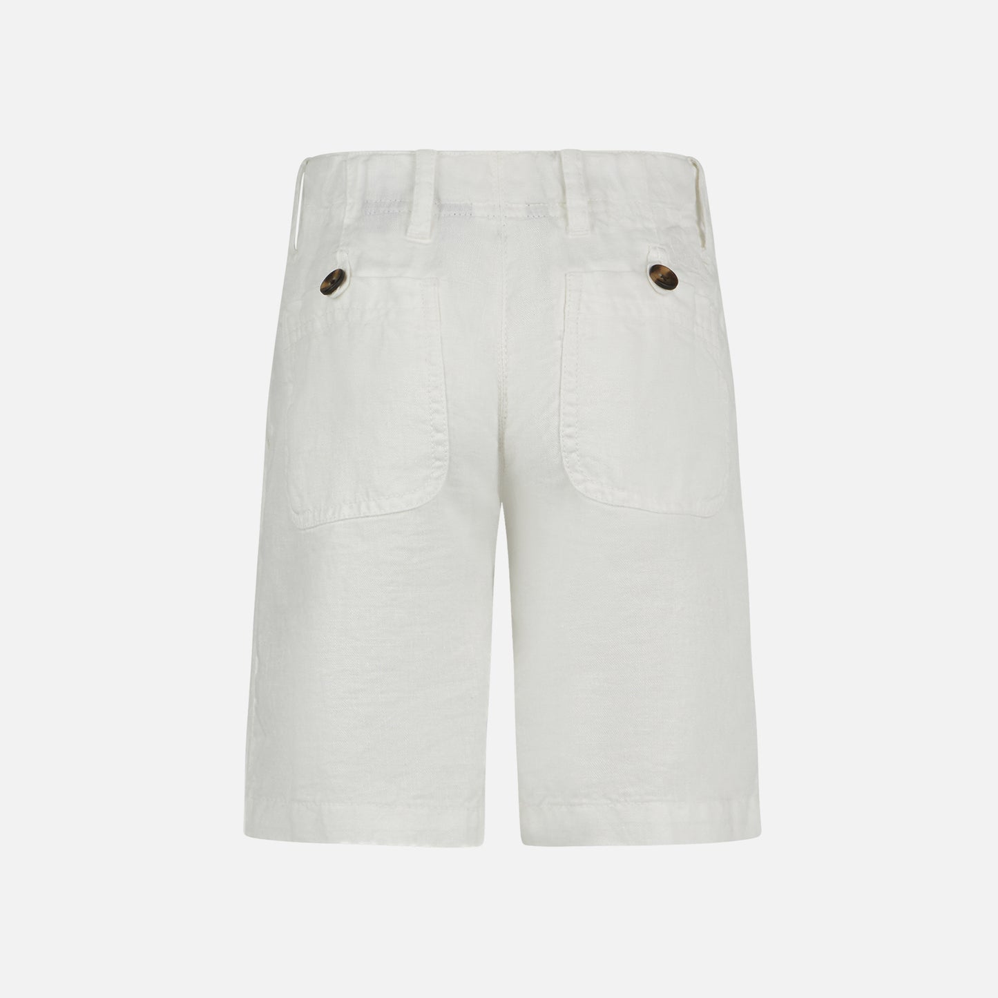 Boy white linen bermuda - MC2 Saint Barth