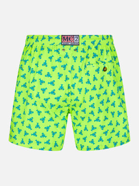 Man light fabric comfort swim shorts with lobster print - MC2 Saint Barth