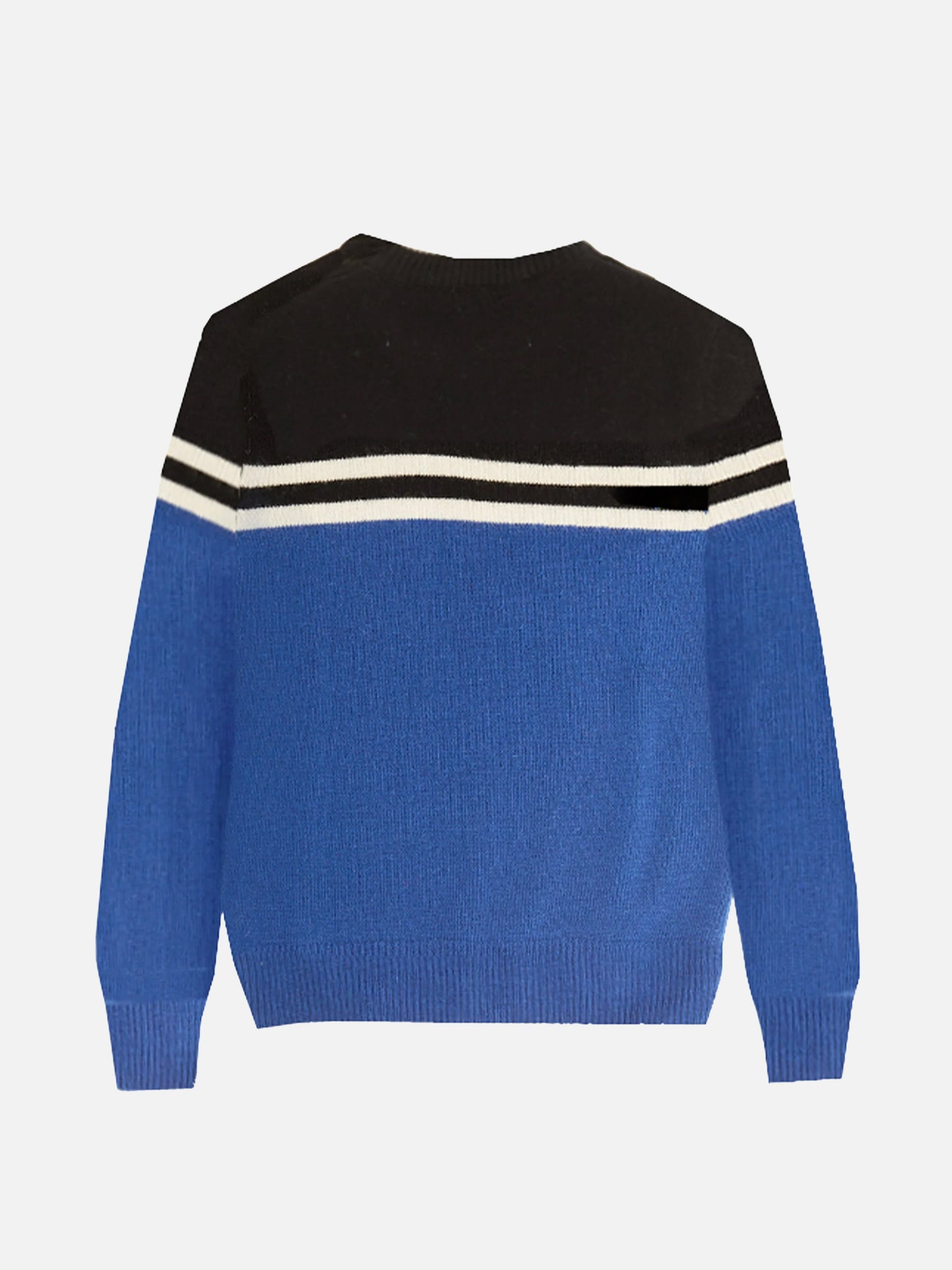 Boy bluette sweater with patch