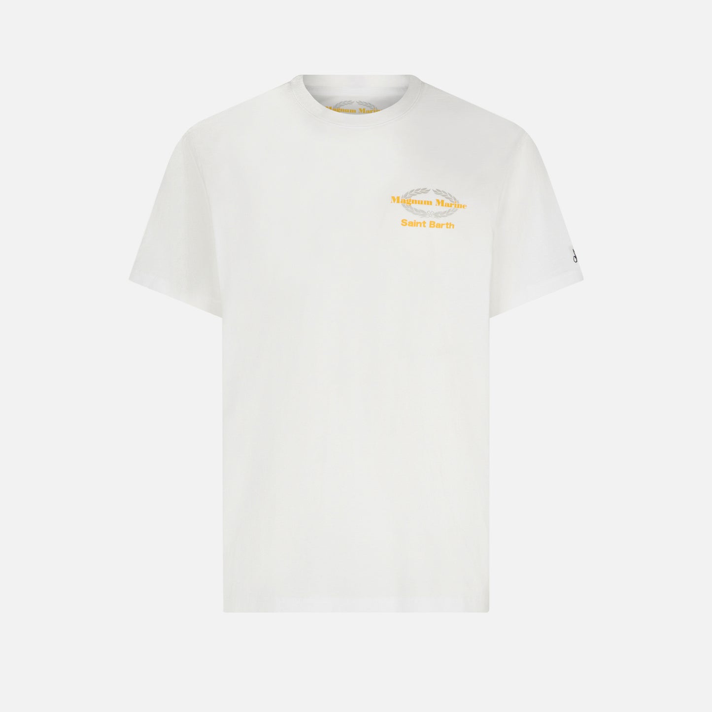 Man cotton t-shirt with Magnum Marine Saint Barth print - MC2 Saint Barth