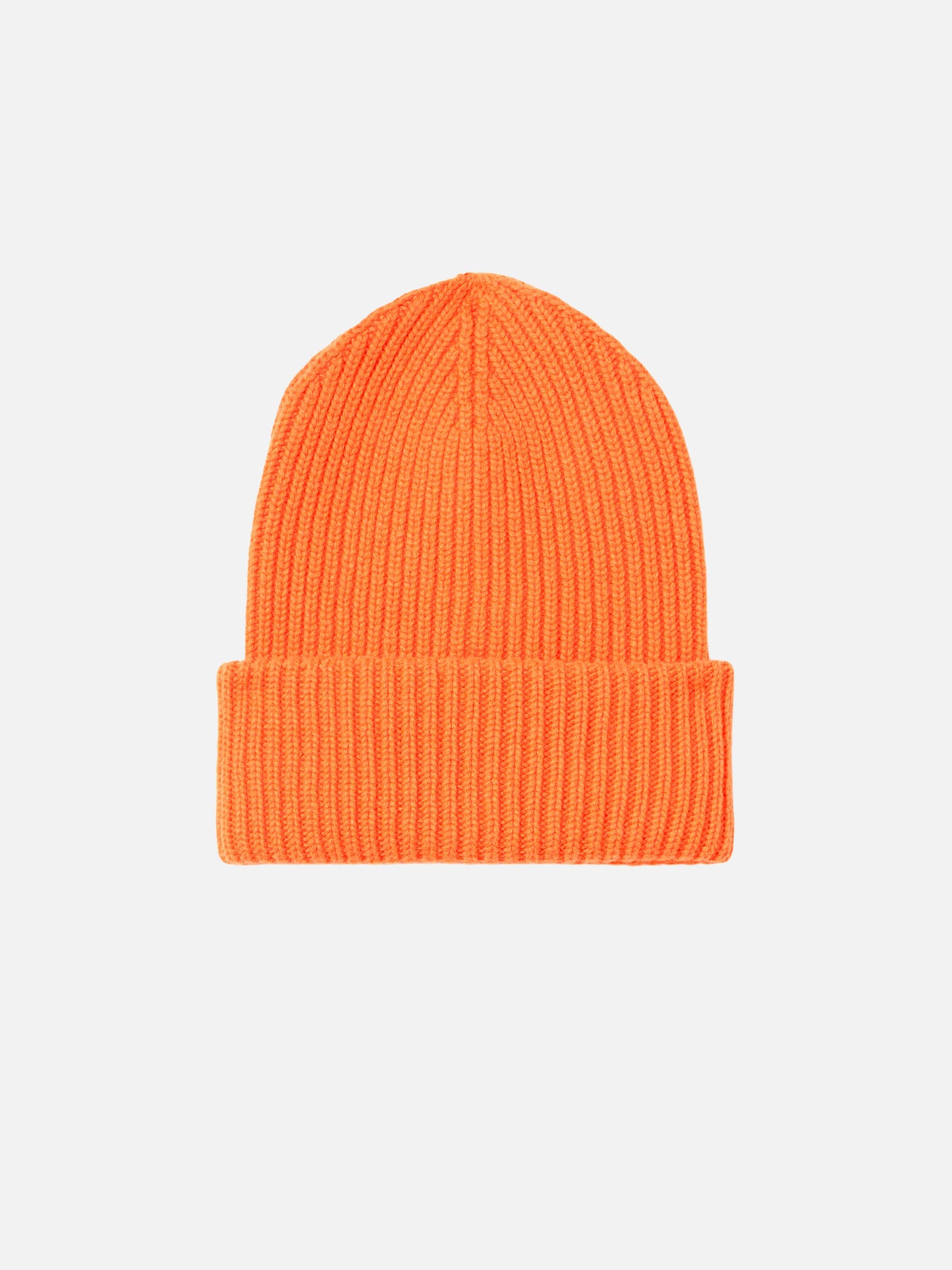 Herren-Strickmütze in Fluo-Orange