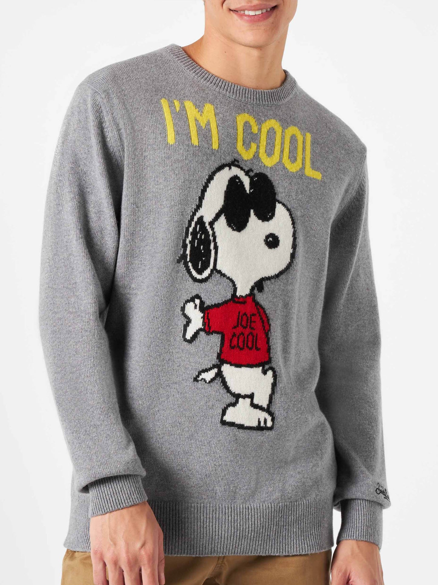 Man sweater with grey Rock Snoopy | SNOOPY - PEANUTS™ SPECIAL EDITION - MC2 Saint Barth