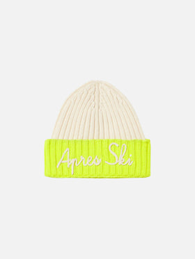 Man knit beanie with Apres ski embroidery - MC2 Saint Barth