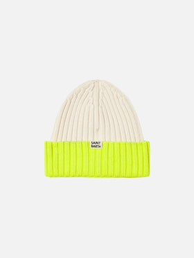 Man knit beanie with Apres ski embroidery - MC2 Saint Barth