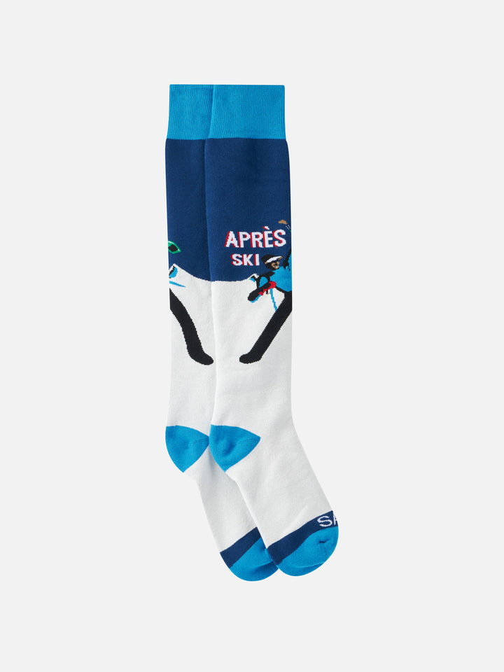 Man long socks with Après ski print - MC2 Saint Barth