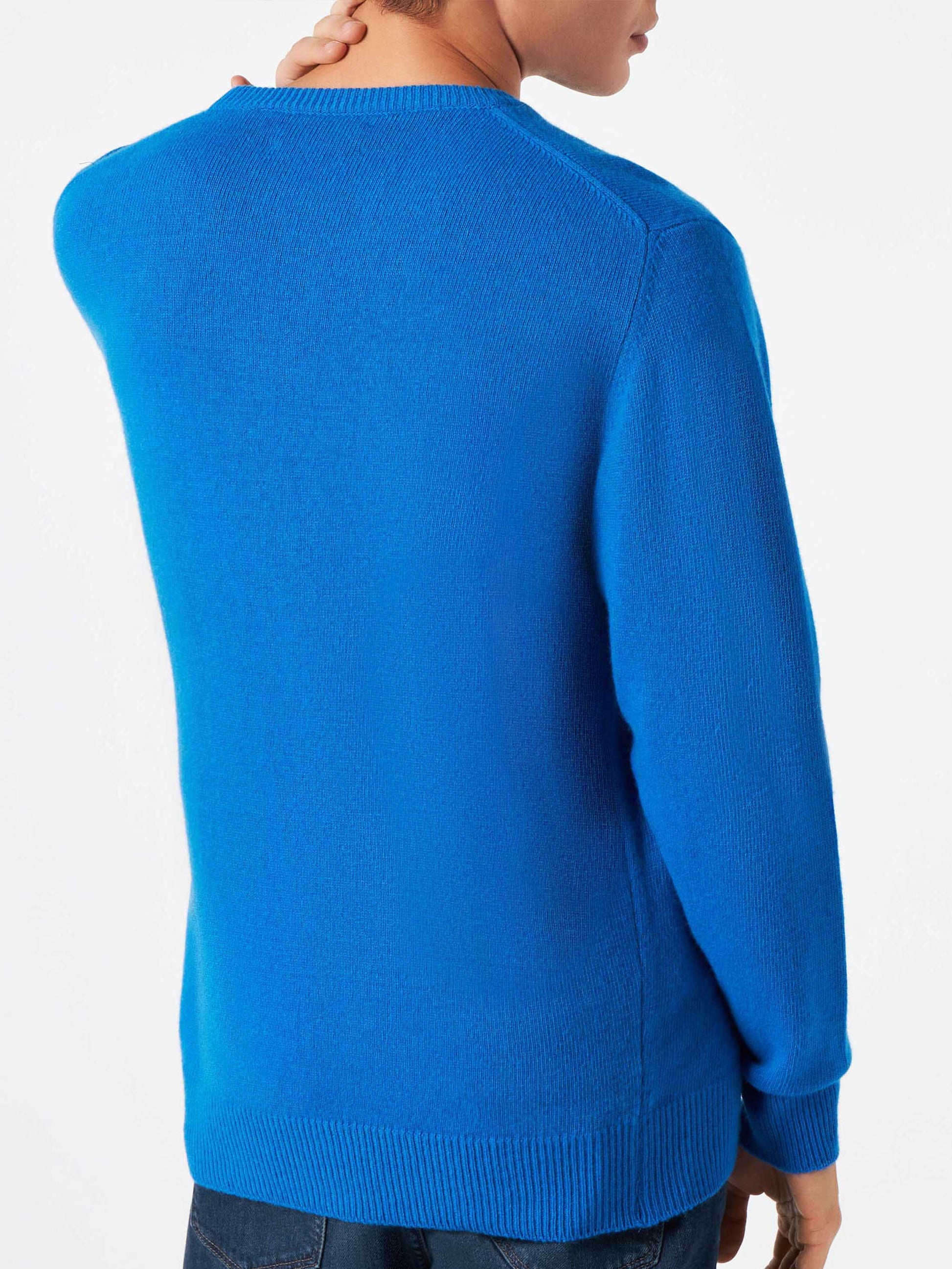 Man sweater with St. Barth Padel Club jacquard - MC2 Saint Barth