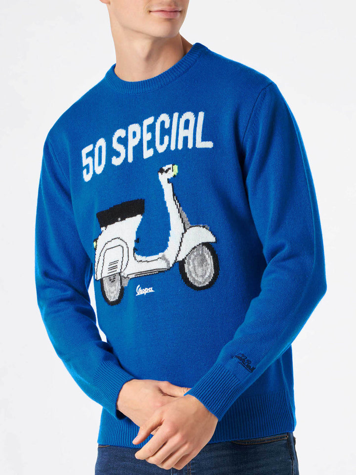 Man sweater with Vespa print | VESPA® SPECIAL EDITION - MC2 Saint Barth