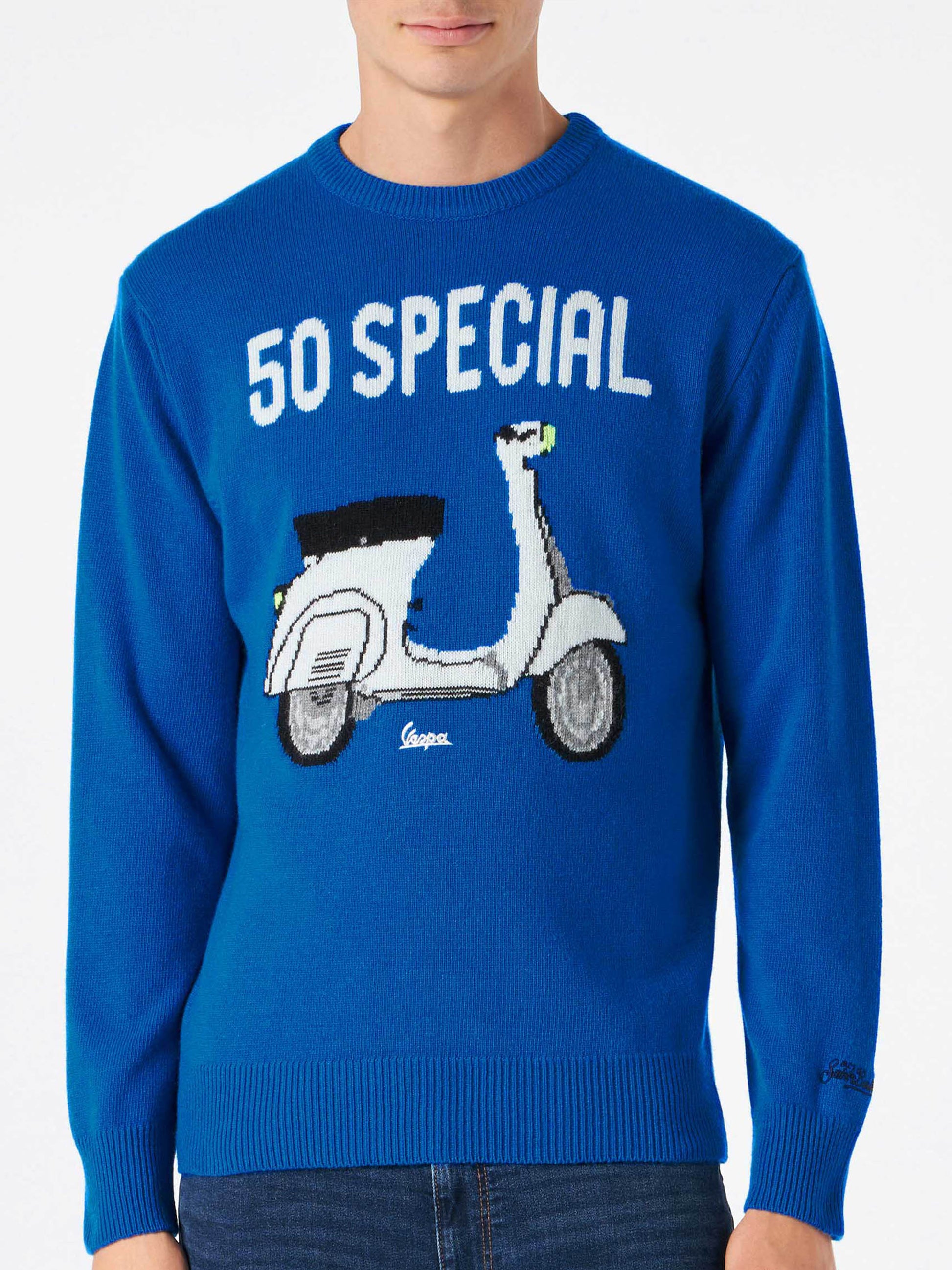 Man sweater with Vespa print | VESPA® SPECIAL EDITION - MC2 Saint Barth